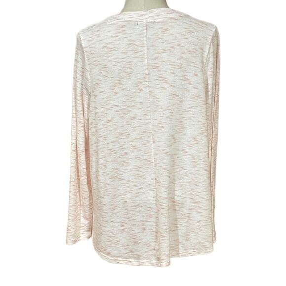 Lane Bryant Tie-Front Hacci Top‎ Button Detail Pink 14/16 - Picture 6 of 9